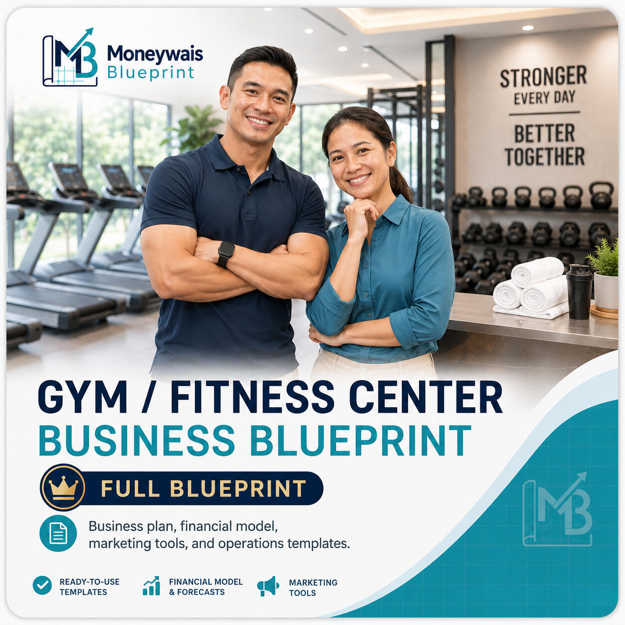 GYM & FITNESS CENTER BUSINESS BLUEPRINT Moneywais Gym and Fitness Center Business Blueprint full package
